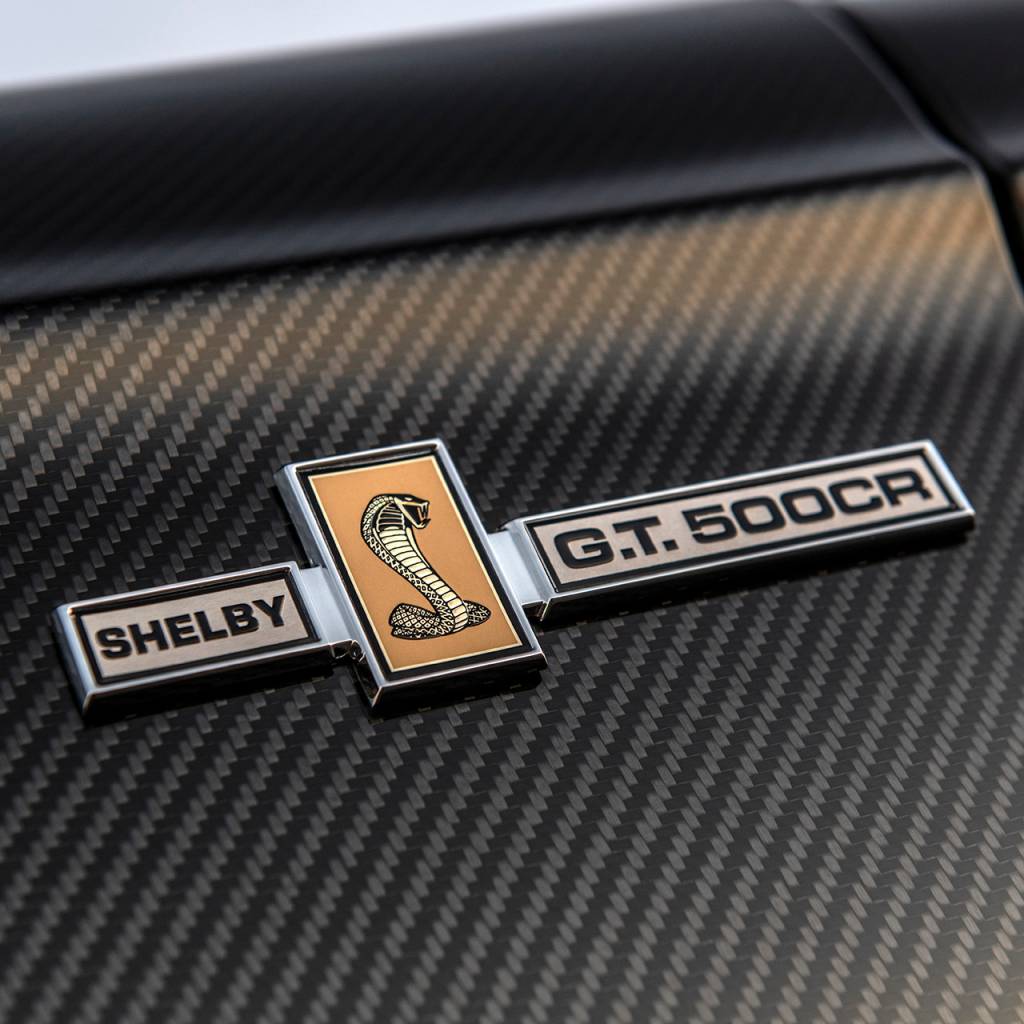 Shelby GT500 CR detalhe emblema Shelby GT500 CR detalhe emblema