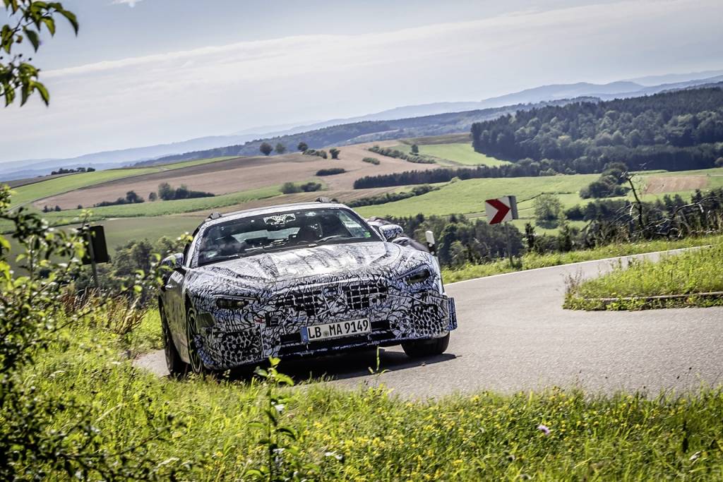 Erprobung Mercedes SL Generation R 232 (10) Mercedes SL