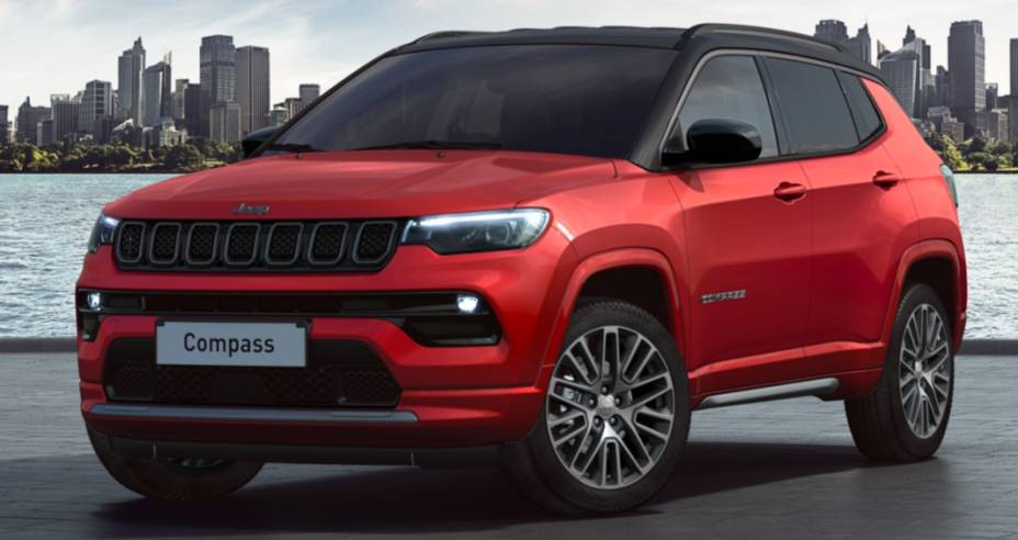 Teto preto chama atenção no novo Jeep Compass 2022