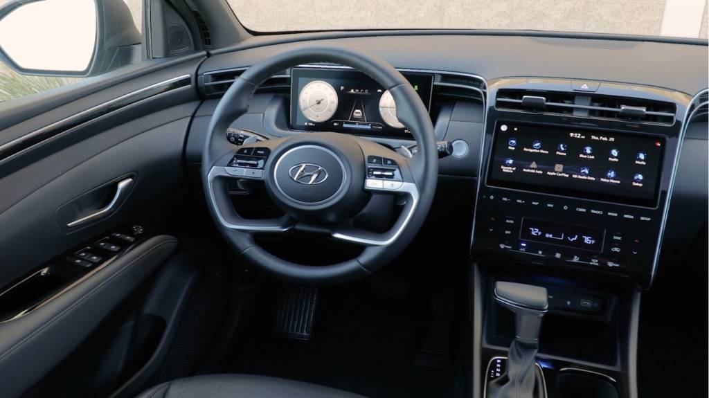 Interior Hyundai Santa Cruz Painel da nova Hyundai Santa Cruz