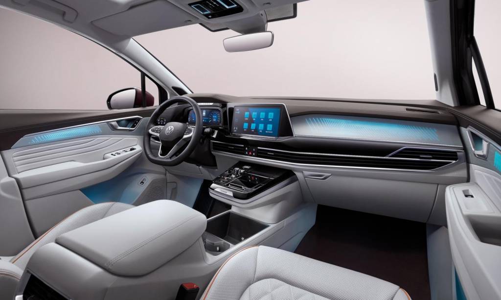 Volkswagen Talagon (1) Iluminação é dimerizável e oferece 30 cores diferentes