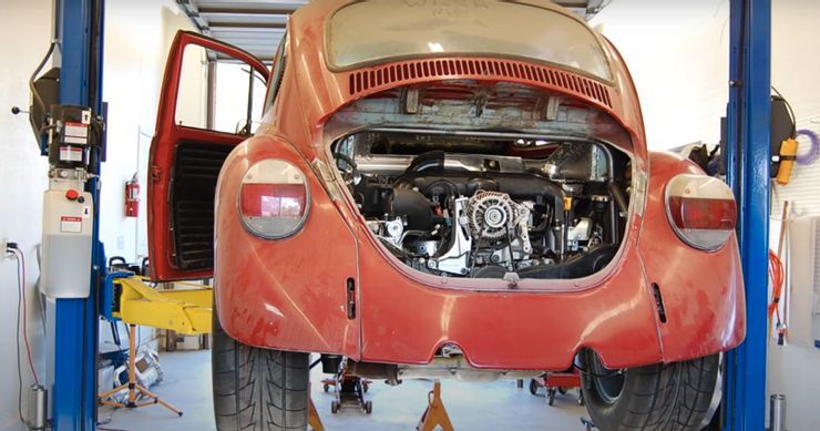 Fusca 1973 524 cv O Fusca de John Reynolds antes da pintura e restauração