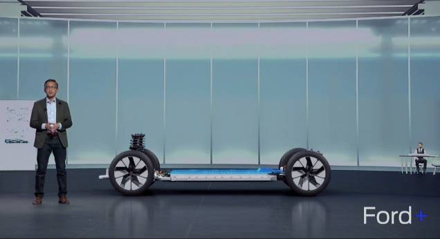 As novas plataformas para EVs da Ford servirão para SUVs, picapes e veículos comerciais grandes e médios. As novas plataformas para EVs da Ford servirão para SUVs, picapes e veículos comerciais grandes e médios.