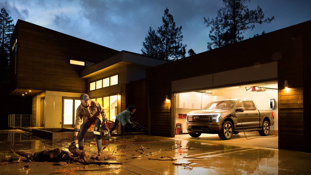 2022 Ford F-150 Lightning Platinum F-150 lightning em casa