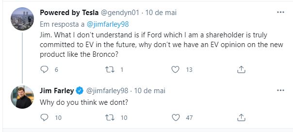 Tweet CEO FORD tweet ceo ford Jim Farley