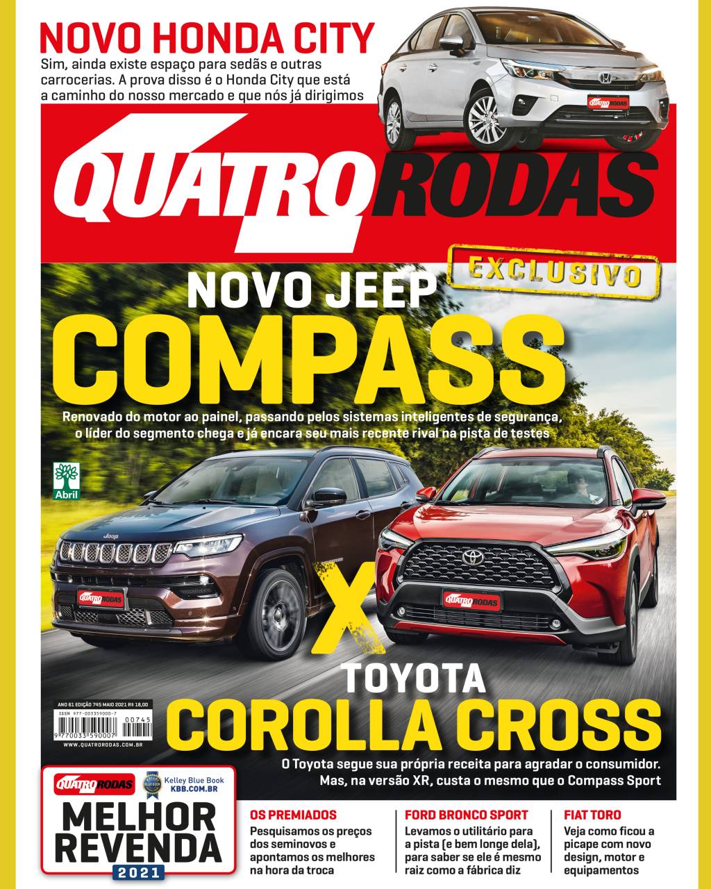 Capa Quatro Rodas 745 maio 2021