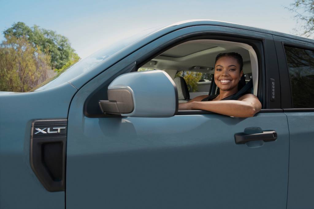 Ford Maverick e Gabrielle Union Janela da Ford Maverick com Gabrielle Union