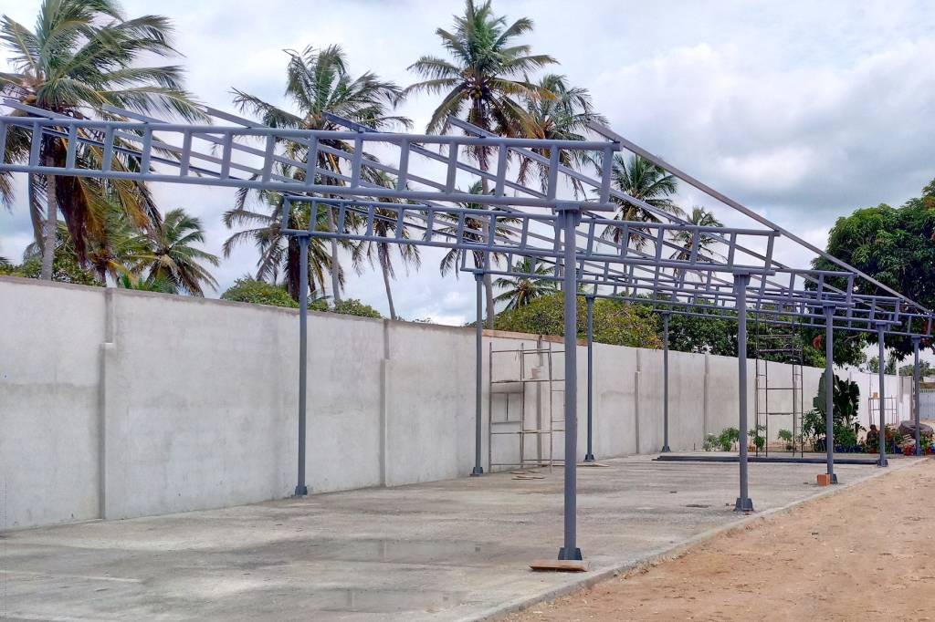 Fábrica Fyber Construção da fábrica da Fyber