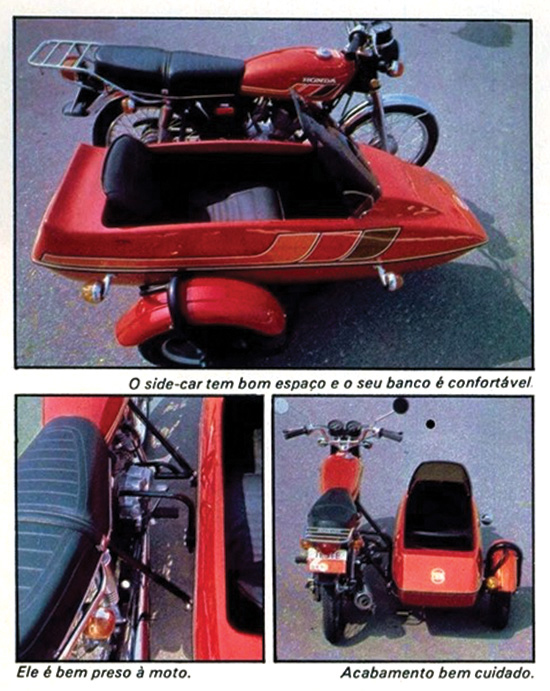 Honda CG sidecar Imagens da Honda CG sidecar vermelha