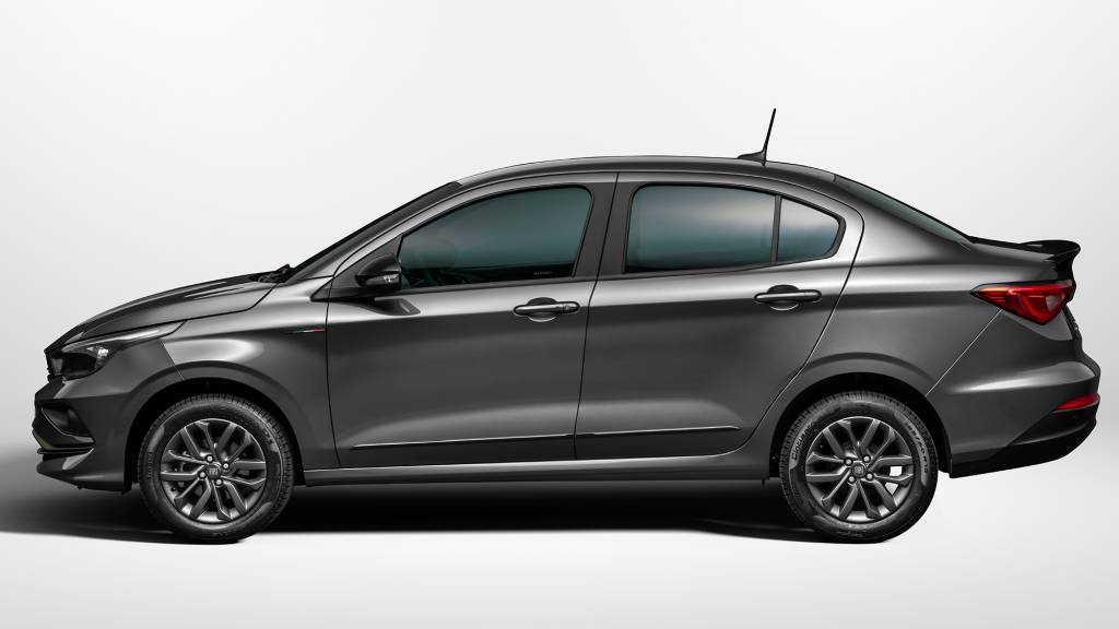 FiatCronosSDesign13MT8 Vista lateral do Fiat Cronos S-Design 2022
