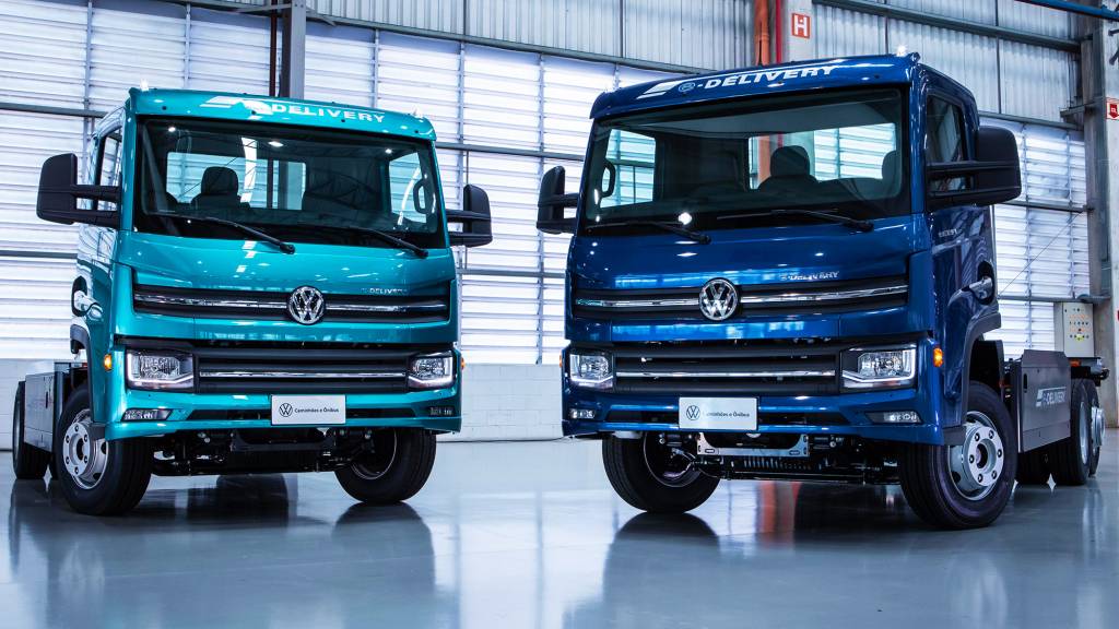 Volkswagen e-Delivery (10) e-Delivery 11 (esquerda) e e-Delivery 14 prometem revolução silenciosa