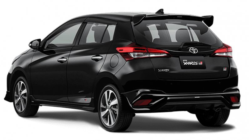 TOYOTA YARIS GR SPORT 4 Toyota Yaris GR Sport preto visto 3/4 de trás