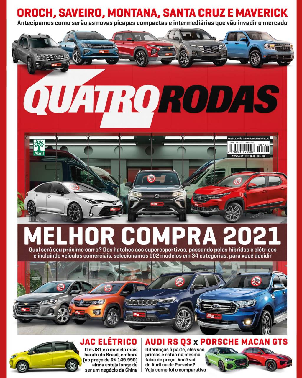 Capa quatro rodas 748 agosto 2021