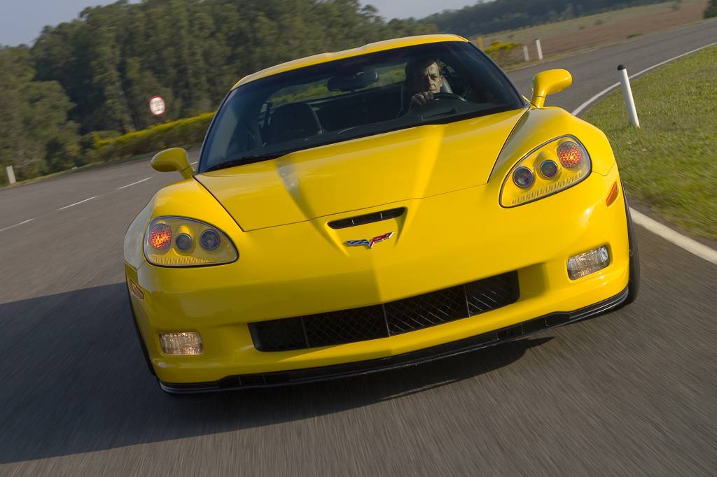 corvette 5 Detalhe frontal do Corvette Z06