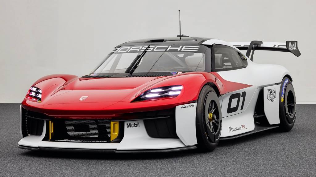 Carro-Conceito Porsche Mission R (27) Novo Porsche Mission R, conceito apresentado no Salão de Munique de 2021