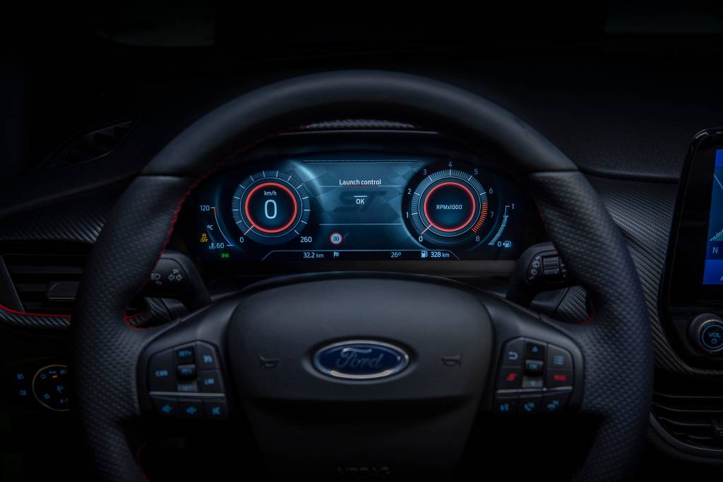 Ford Unveils Connected, Electrified, Confident New Fiesta: The S Quadro de instrumentos de 12,3 polegadas do Ford Fiesta 2021