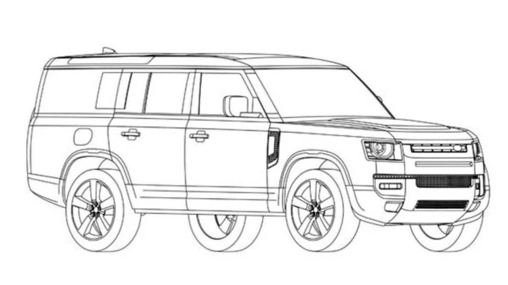 911902 Land Rover Defender 130 imagem de patente frente