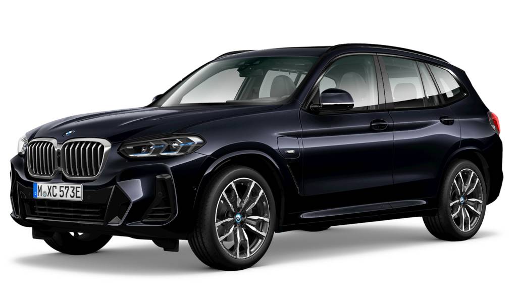 BMW X3 Novo BMW X3 preto visto 3/4 de frente