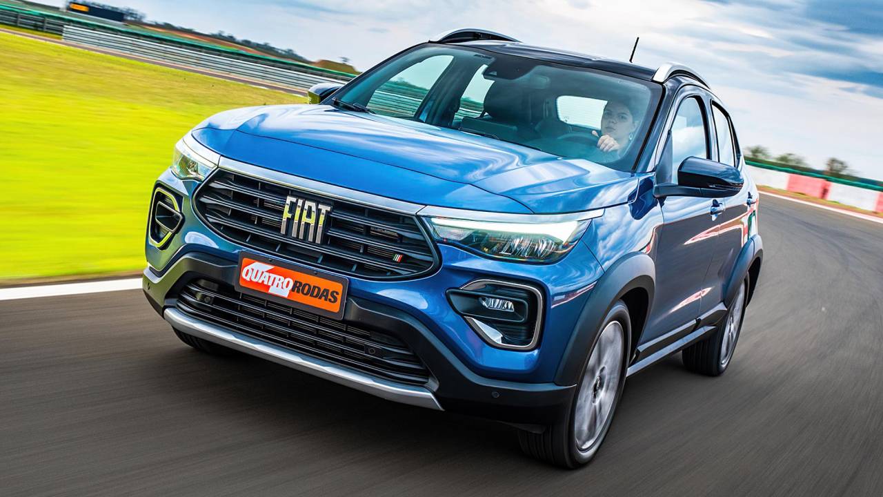 Fiat Pulse 2022 azul visto 3/4 de frente