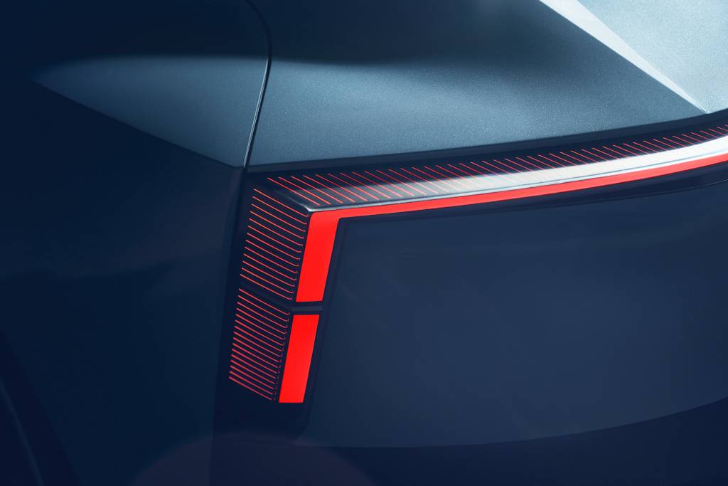 Polestar O2 Lanterna traseira serve como lâmina que reduz a resistência do ar