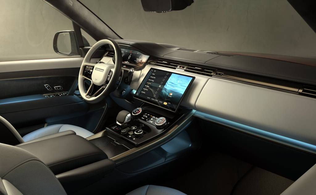 Novo Ranger Rover Sport Interior do Range Rover Sport tem central multimídia de 13,1 polegadas