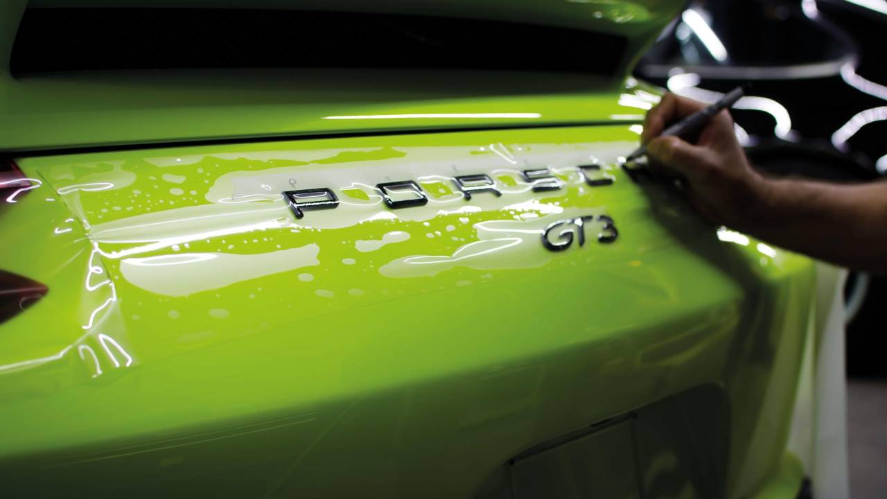 Aplicação de PPF Porsche