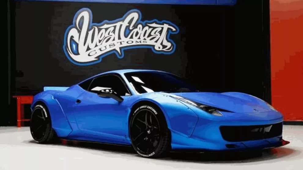 A Ferrari 458 de Justin Bieber, customizada pela West Coast Customs A Ferrari 458 de Justin Bieber, customizada pela West Coast Customs