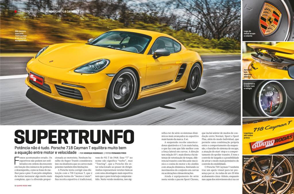 Porsche-718 Quatro Rodas Ed 757 maio 2022