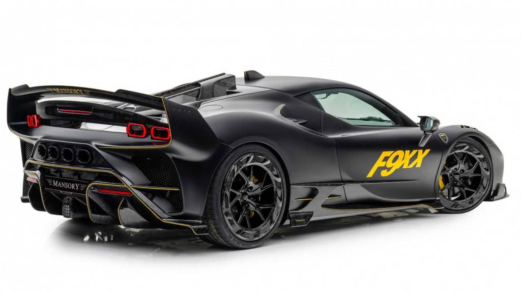 Ferrari F9XX Mansory Aerofólio gigante dá personalidade ao F9XX