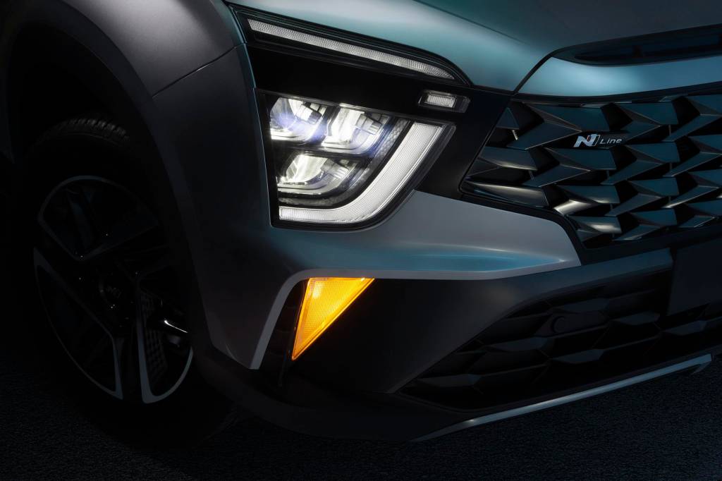 HYUNDAI CRETA N – DETALHE GRADE DIANTEIRA COM SETA – 2 Hyundai Creta N Line 2023