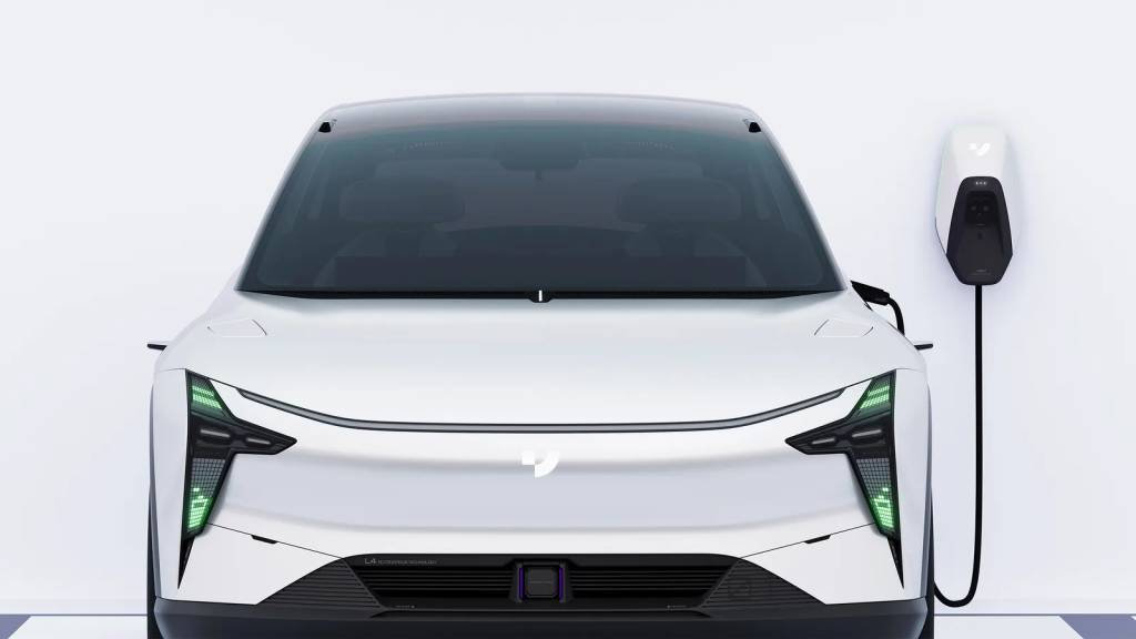 JiDU-ROBO-1-Charger-Baidu-First-Car-Business Robo-1 carregando