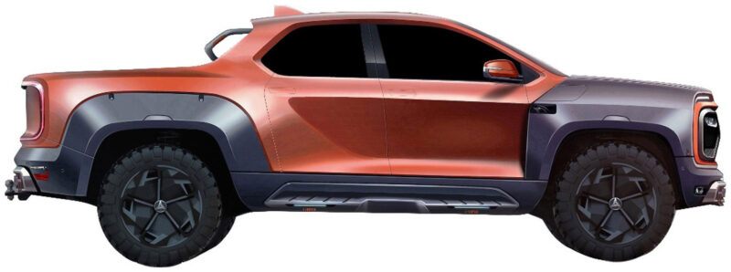 Sany-Electric-Truck-4 Picape Sany vazamentoquatro portas