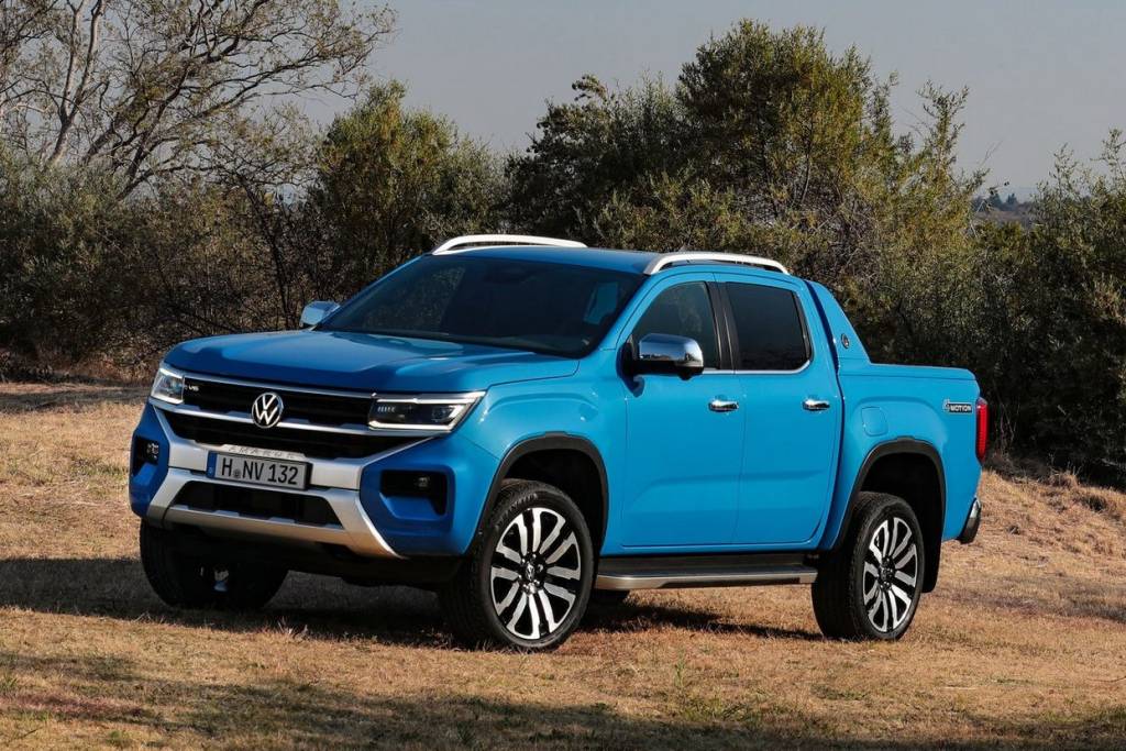 2023-VW-Amarok-11 Nova Volkswagen Amarok tem chassi de Ranger e motor V6 mais fraco