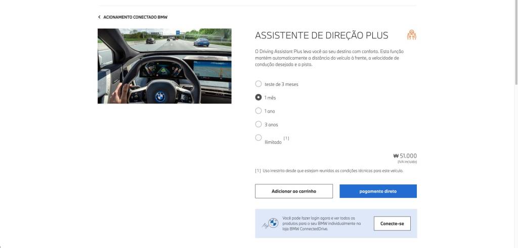 BMW PRINT 1 BMW ConnectedDrive piloto automático