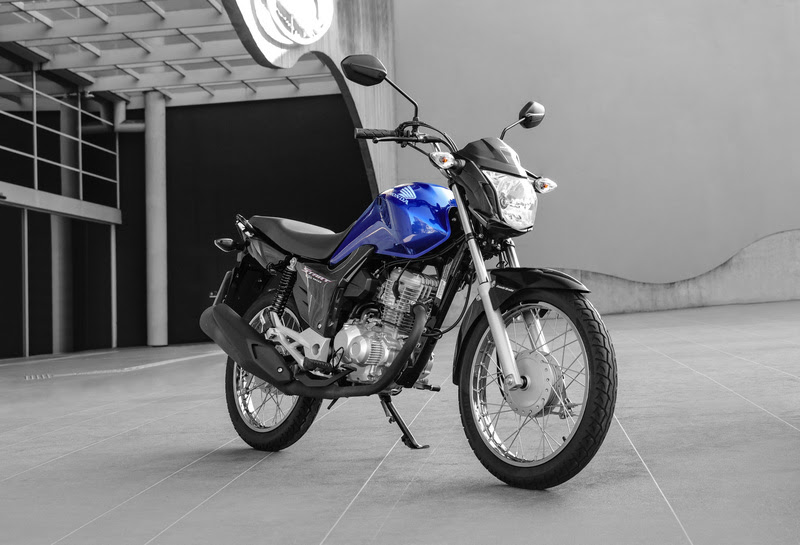 Honda CG 160 Start Cor azul perolizado é principal novidade do modelo