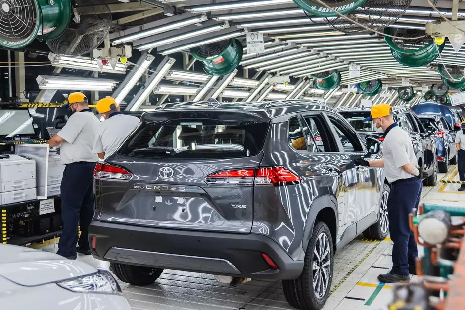 Fabricação do Corolla Cross na fábrica da Toyota em Sorocaba (SP)