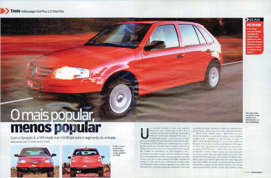 2005 - O PIOR GOL - Modelo retrocedeu para se tornar mais barato, mas virou carro de trabalho 2005 - O PIOR GOL - Modelo retrocedeu para se tornar mais barato, mas virou carro de trabalho