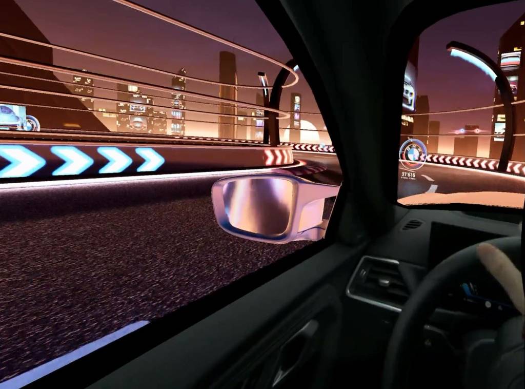 bmw m2 2 Circuito virtual tinha obstáculos para ficar ainda mais divertido
