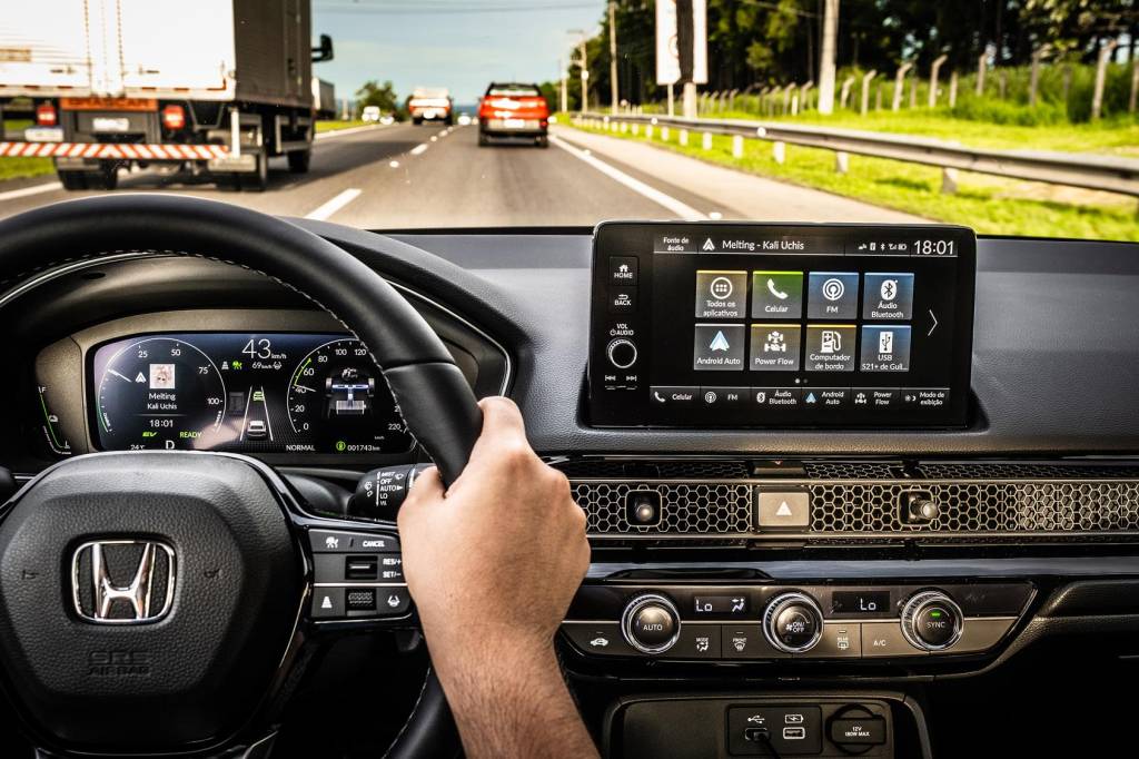 assistente de permanencia em faixa frenagem de emergência (3) assistente de permanencia em faixa frenagem de emergência honda civic 2023