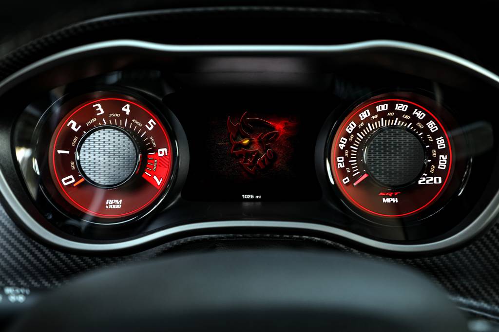 2023 Dodge Challenger SRT Demon 170 instrument cluster, featurin Dodge Challenger SRT Demon 170