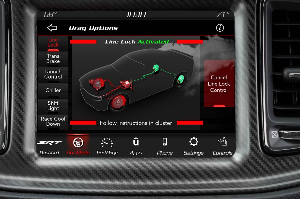The Line Lock feature of the 2023 Dodge Challenger SRT Demon 170 Dodge Challenger SRT Demon 170