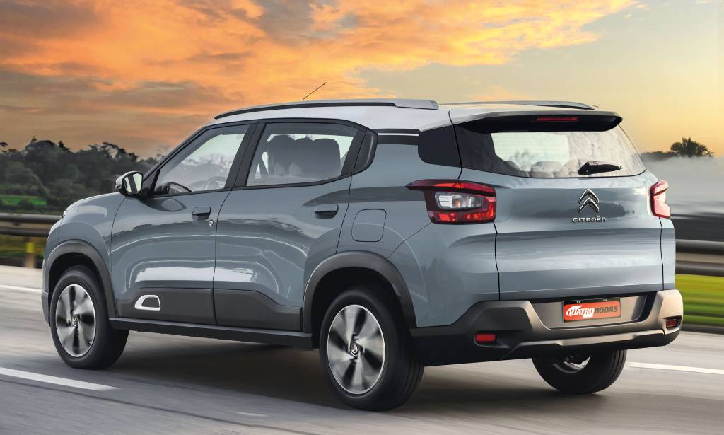 Projeção do Citroën CC24 feita por QUATRO RODAS Reproducao Proibida (1) Lanternas podem ganhar alguns traços a mais, assim como a coluna traseira