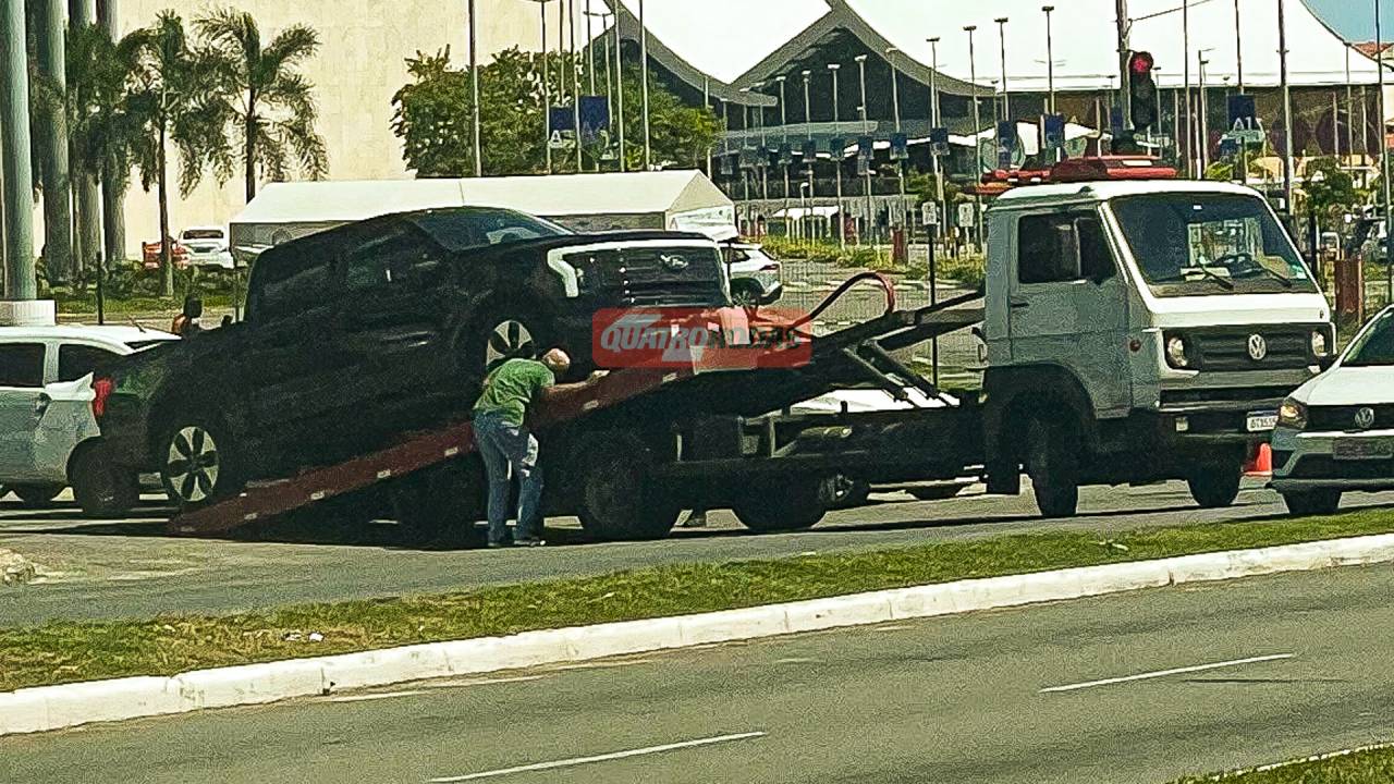 Incidente com a F-150 elétrica provocou engarrafamento de centenas de metros na Bahia