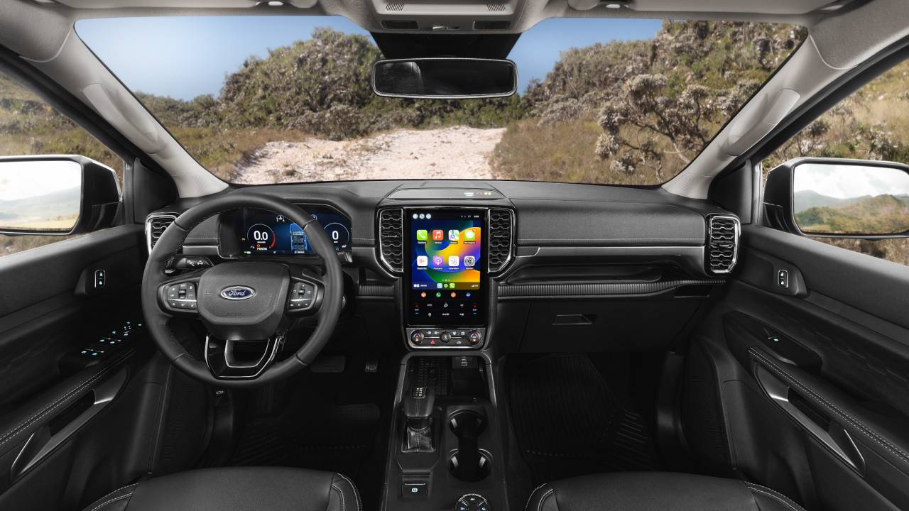 Painel da nova Ford Ranger Limited 2024