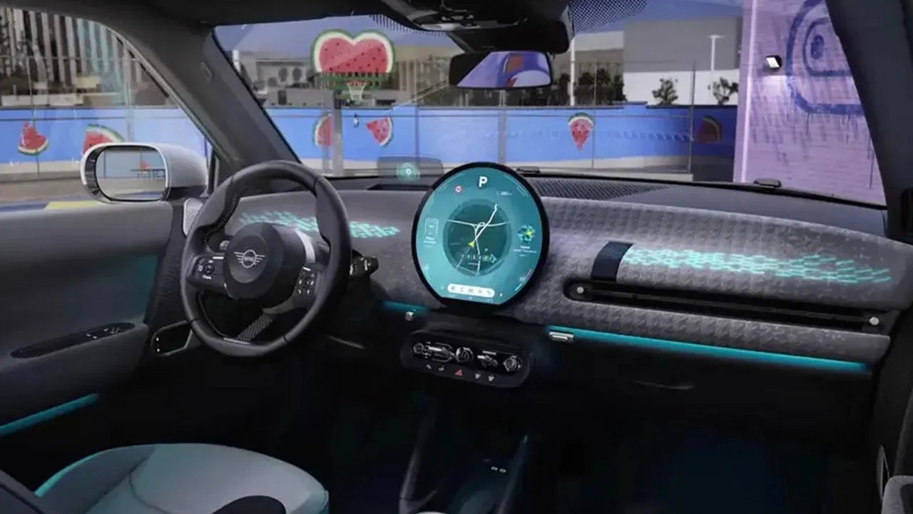 Interior Mini Cooper eletrico