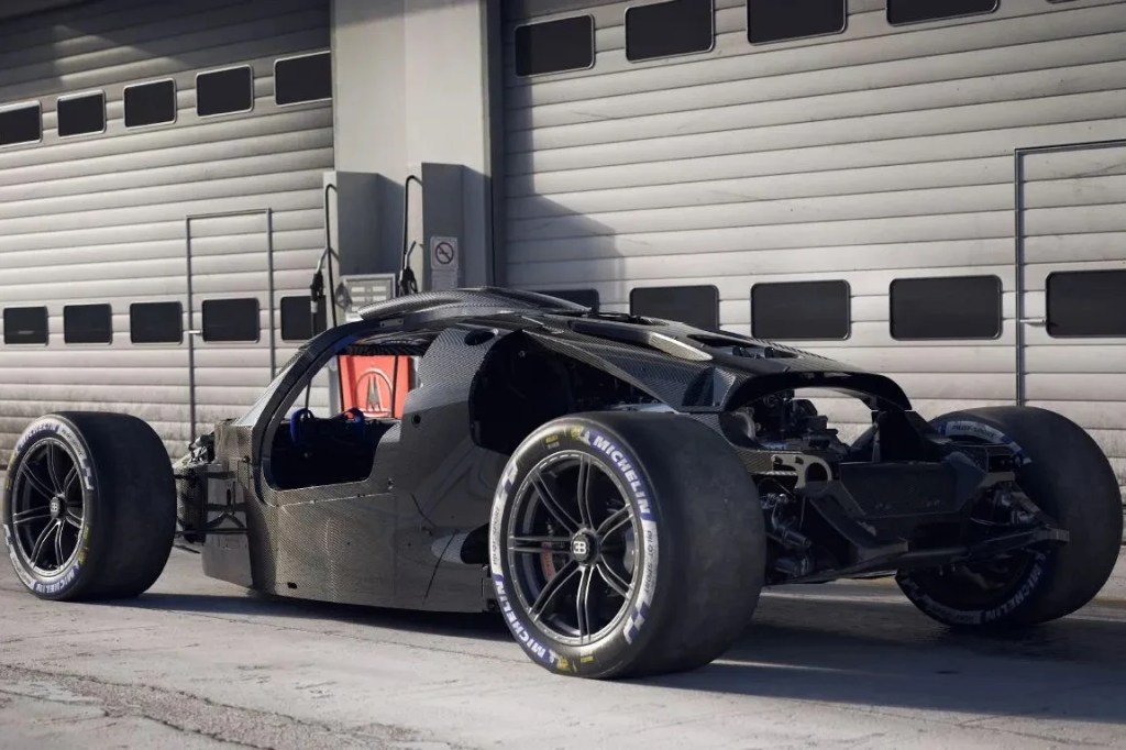 Chassi e estrutura do poderoso Bugatti Bolide de 1.600 cv são apresentados