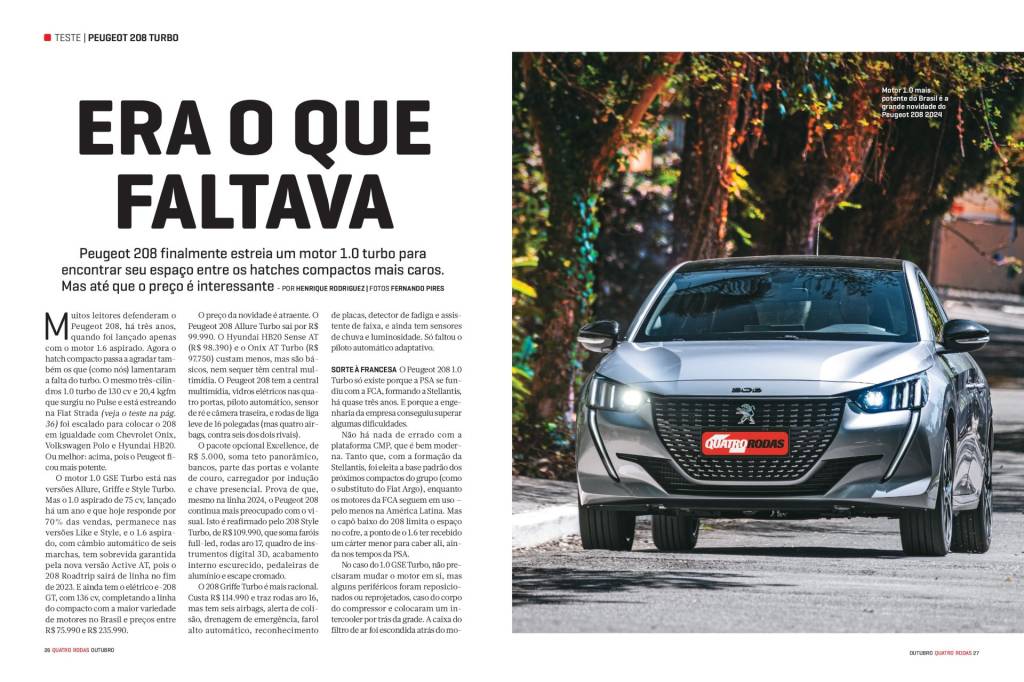 Edição 774 de QUATRO RODAS Outubro 2023 (2) O Ford Territory de nova geração é um carro completamente diferente. Com cara e jeito de Ford e pacote de equipamentos farto, ele está pronto para encarar Jeep Compass e Volkswagen Taos