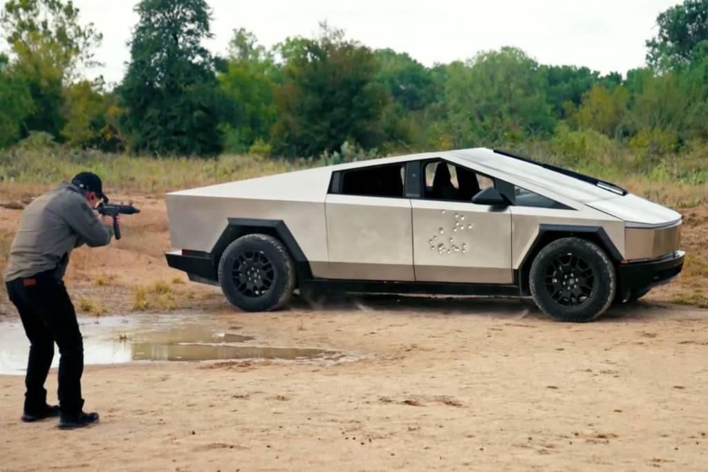 Tesla Cybertruck blindagem Tesla Cybertruck blindagem