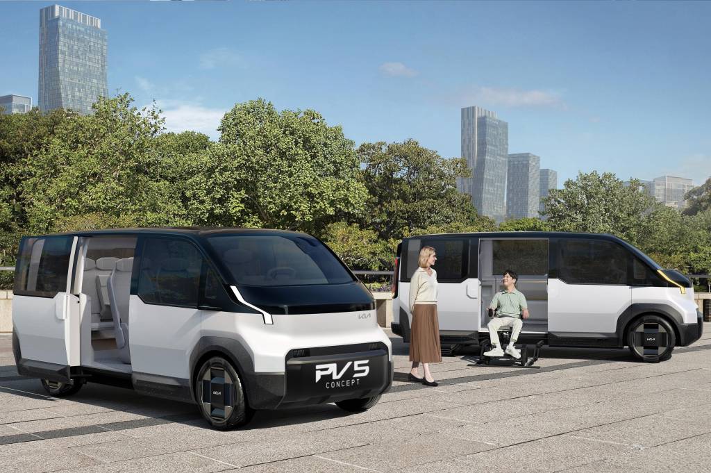 Bongo do futuro? Kia mostra utilitários elétricos que trocam de carroceria