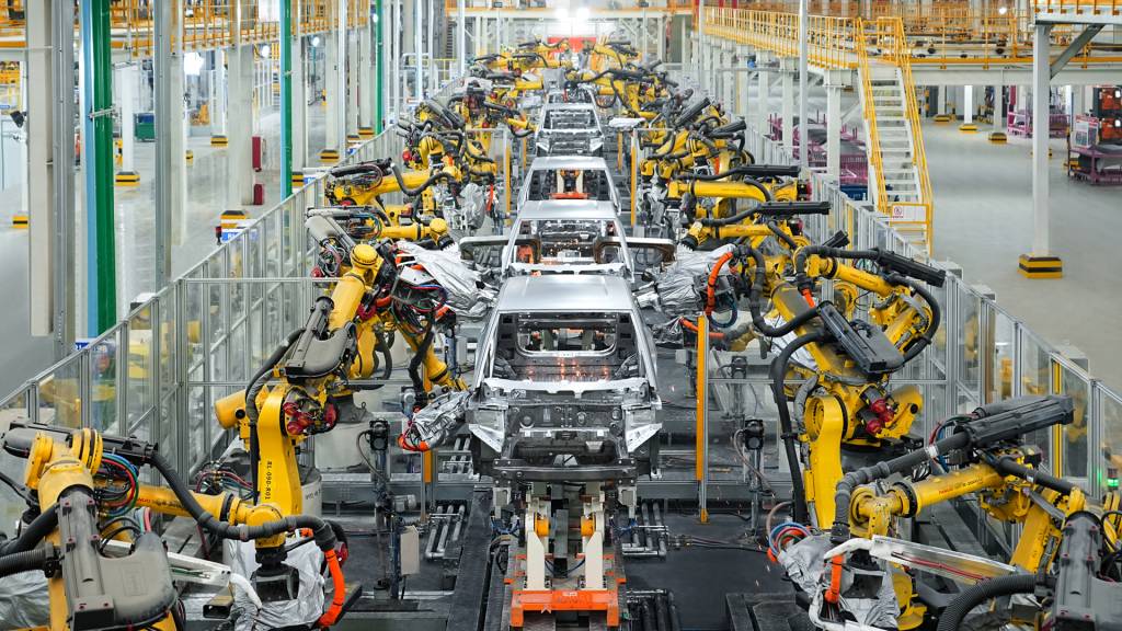 Fábrica da BYD na China Fábrica da BYD na China